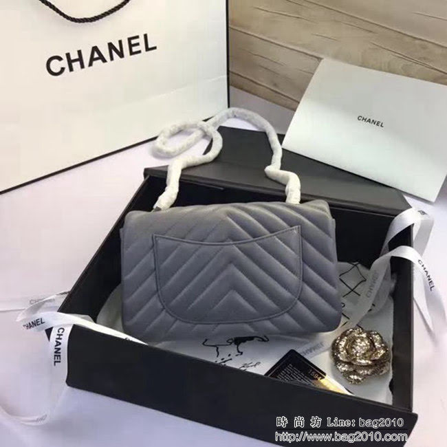 香奈兒CHANEL 升級版V線1116全新經典進口小羊皮 單肩斜挎鏈條包 DSC1910